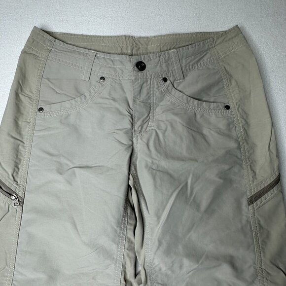 Kuhl Womens Convertibile Zip Off Hiking Pants Size 4 Regular Beige Outdoor Sport - Picture 4 of 16